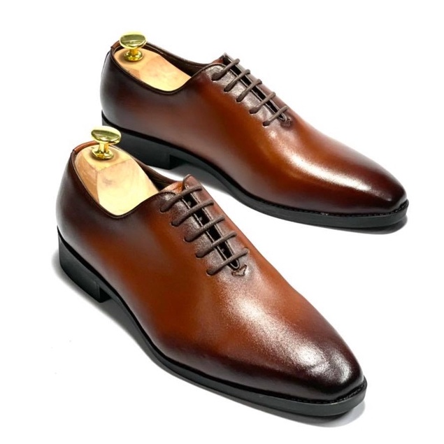 Giày tây nam công sở cao cấp ERMAND da bò thật bảo hành 1 năm kiểu dáng Oxford thời thượng - Mã T05