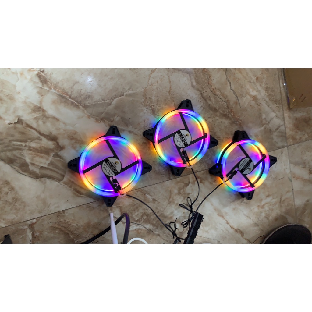 Fan Led 33 Bóng Đèn Led 12cm Làm Mát Cho Case Máy Tính