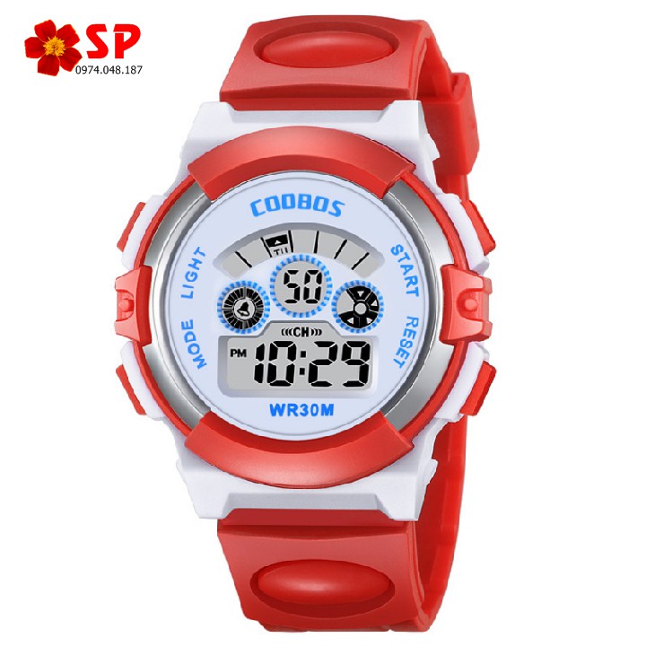 ĐỒNG HỒ TRẺ EM - ĐỒNG HỒ BÉ TRAI BÉ GÁI COOBOS 0919- tặng kèm pin ĐÈN LED 7 MÀU NHIỀU CHỨC NĂNG - CÓ SỈ SLL | BigBuy360 - bigbuy360.vn