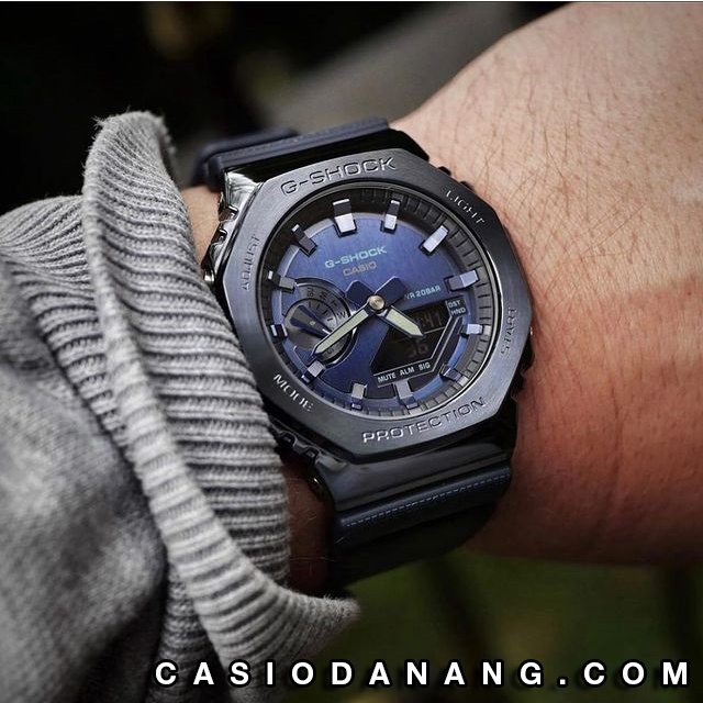 Đồng hồ nam dây nhựa Casio G-Shock chính hãng Anh Khuê GM-2100N-2ADR
