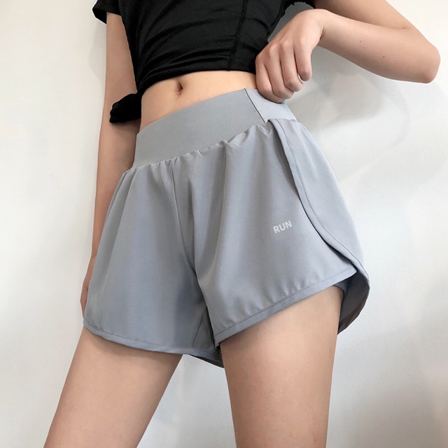 [Mã WASTMAY giảm 15% tối đa 30K đơn 150K] QUẦN SHORT THỂ THAO 2 LỚP TẬP GYM NỮ, QUẦN SHORT RUN 2 LỚP