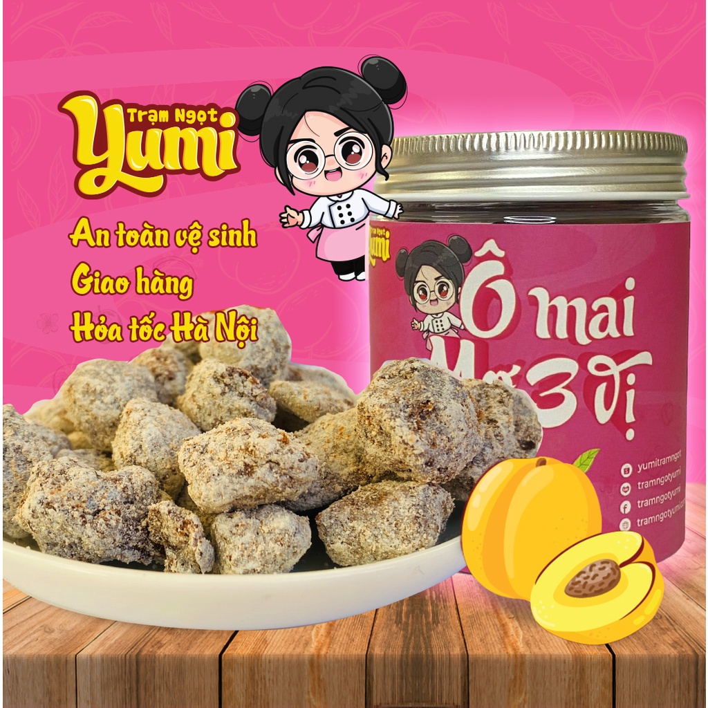 Ô mai Mơ 3 vị Yumi đồ ăn vặt xí muội chua mặn ngọt thơm ngon