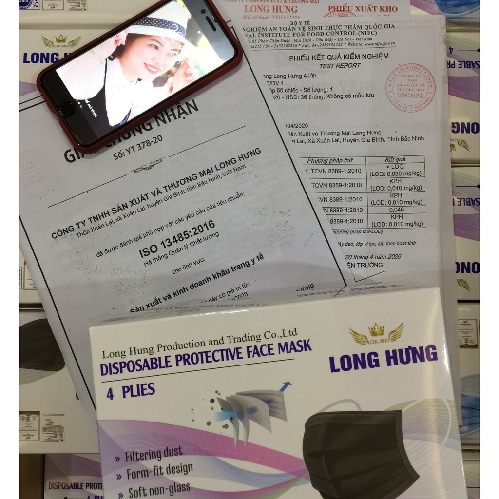 Khẩu trang y tế KHÁNG KHUẨN 4 lớp - Hộp 50 cái - Hàng công ty | BigBuy360 - bigbuy360.vn