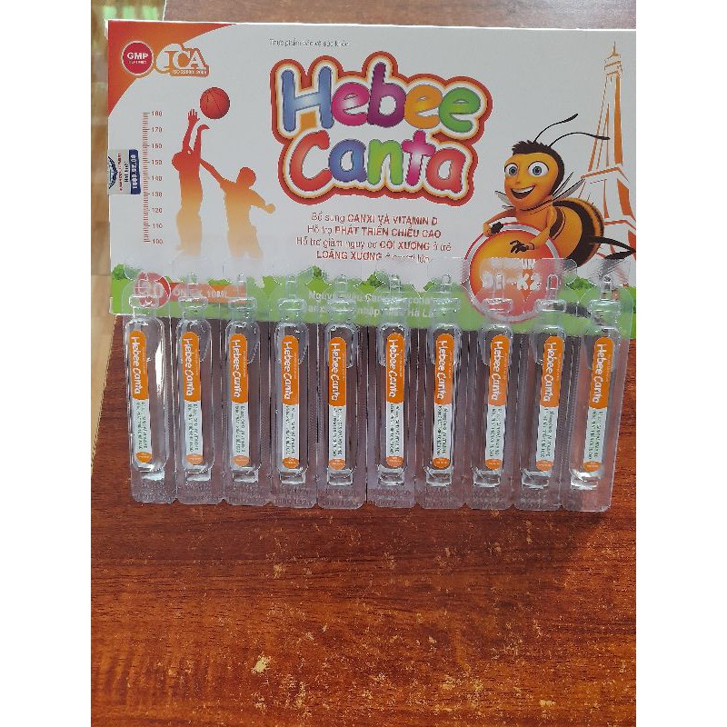 Ống Canci Hebee Canta Cho Bé.Hộp 20 ống×10ml