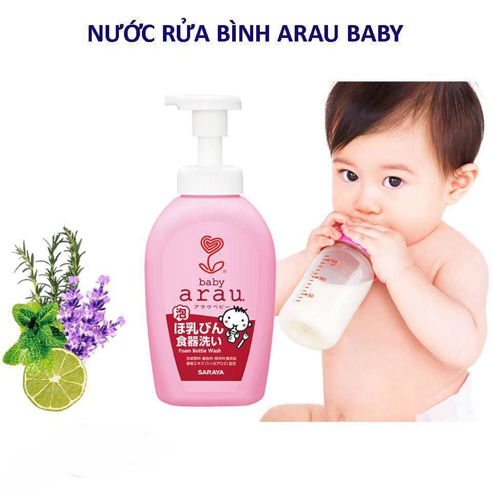 Nước Rửa Bình Arau Baby Dạng Chai 500ML