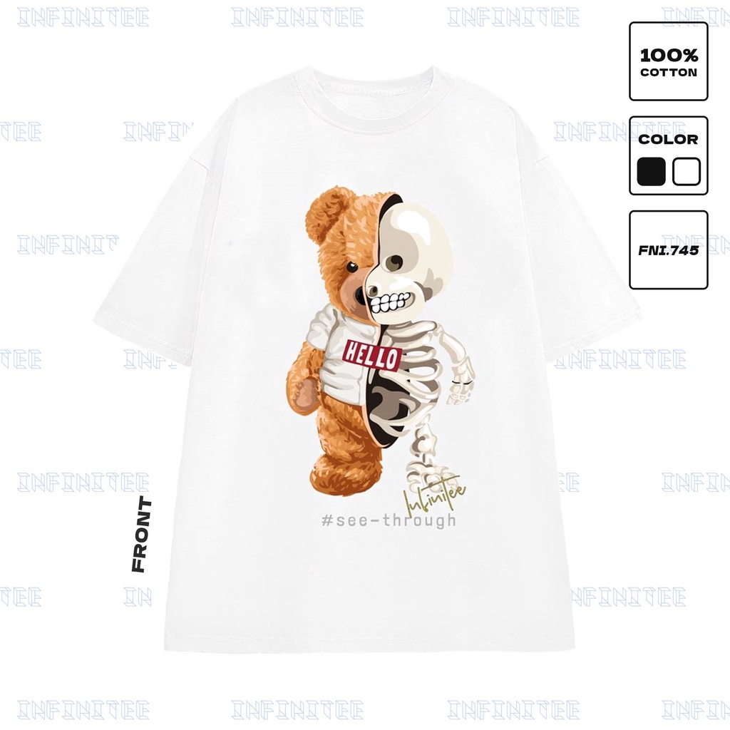 Áo thun INFINITEE Fni0745, Thun 100% Cotton - form rộng Unisex.