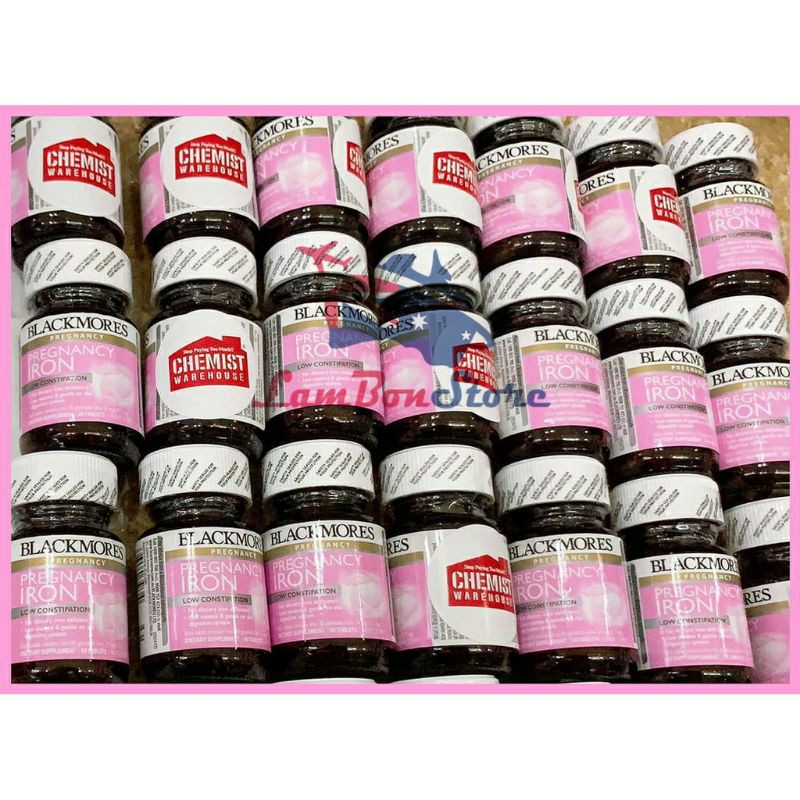 Sắt Bầu Blackmores lọ 30 Viên Úc🔥Chính hãng 🔥 Sắt Blackmore Pregnancy