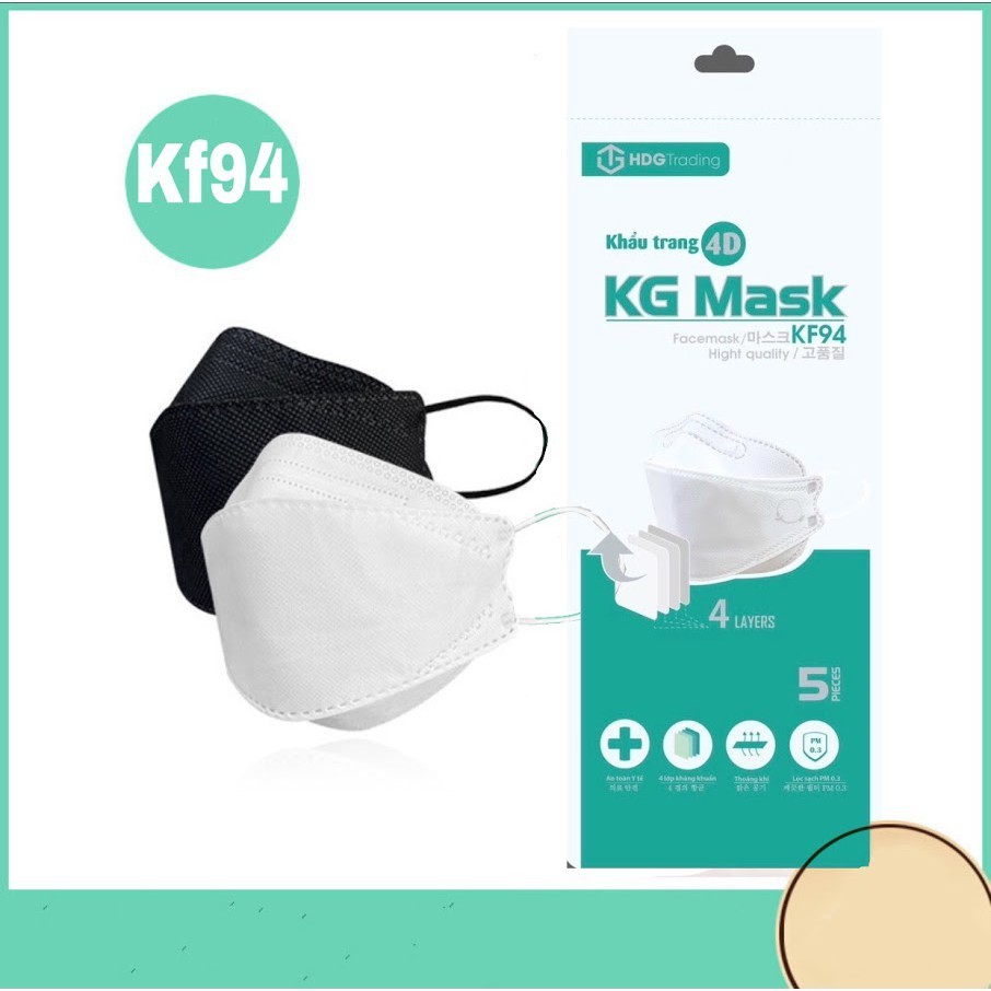 [ COMBO 50C ] Khẩu Trang 4D Kháng Khuẩn GOLD MASK KF94 Set 5c Hàng Công Ty Chính Hãng Xuất Hàn