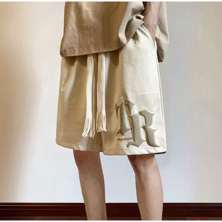 Quần  short dây rút in họa tiết đơn giản thời trang cho nam nữ quần đùi nam phong cách hàn quốc from rộng unisex  quần short nam fashion in hoa văn bigsize