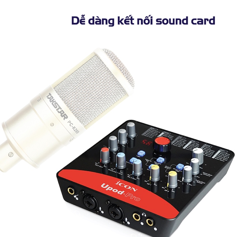 Micro thu âm TAKSTAR PC-K200, Mic thu âm livestream, TẶNG dây míc XLR XLR, BẢO HÀNH 12 THÁNG