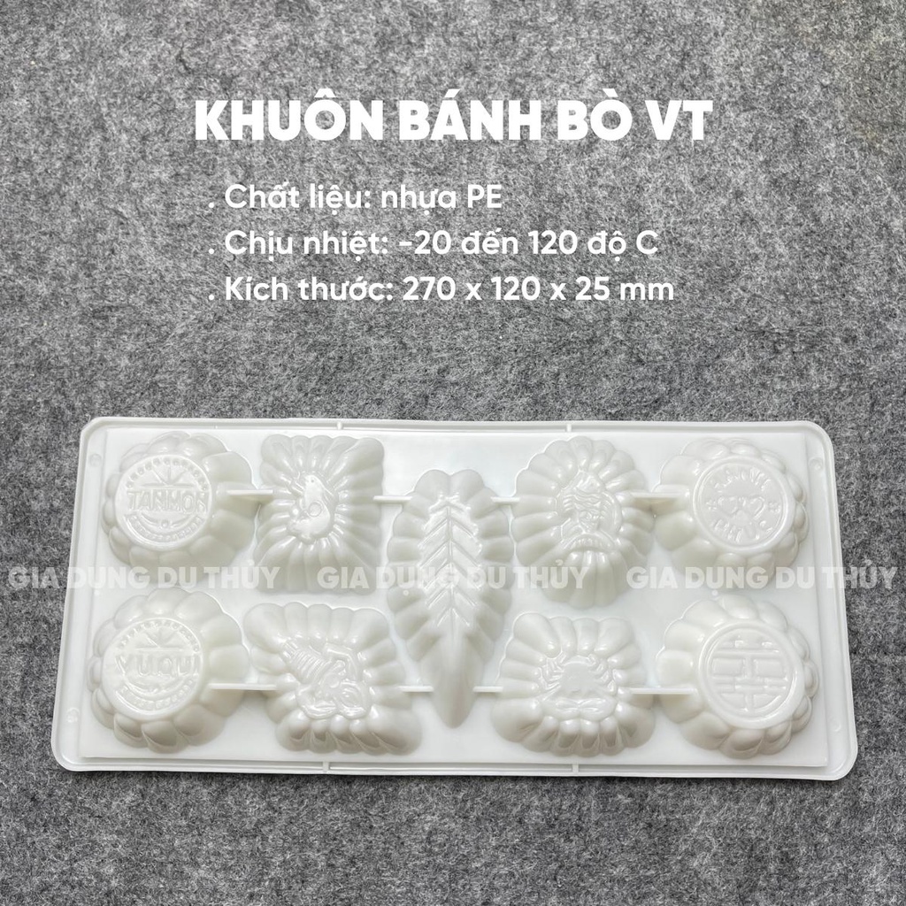 Khuôn Rau Câu, Khay Làm Đá Nhựa Chịu Nhiệt, hình bông, hình chữ cái, cá chép, thỏi vàng, gấu, bướm, chuột Vĩnh Trường