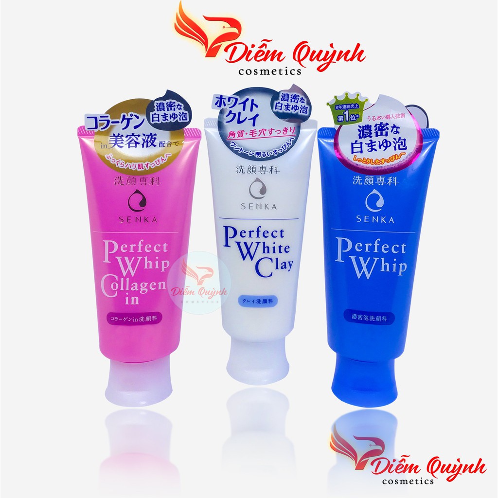 Sữa rửa mặt tạo bọt Senka Perfect Whip 120g Nhật Bản