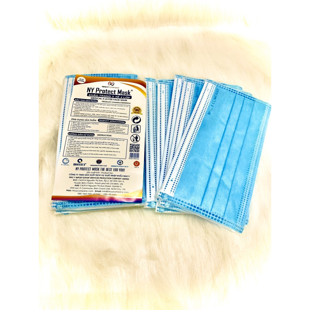 KHẨU TRANG Y TẾ NHƯ Ý 4 LỚP | BigBuy360 - bigbuy360.vn