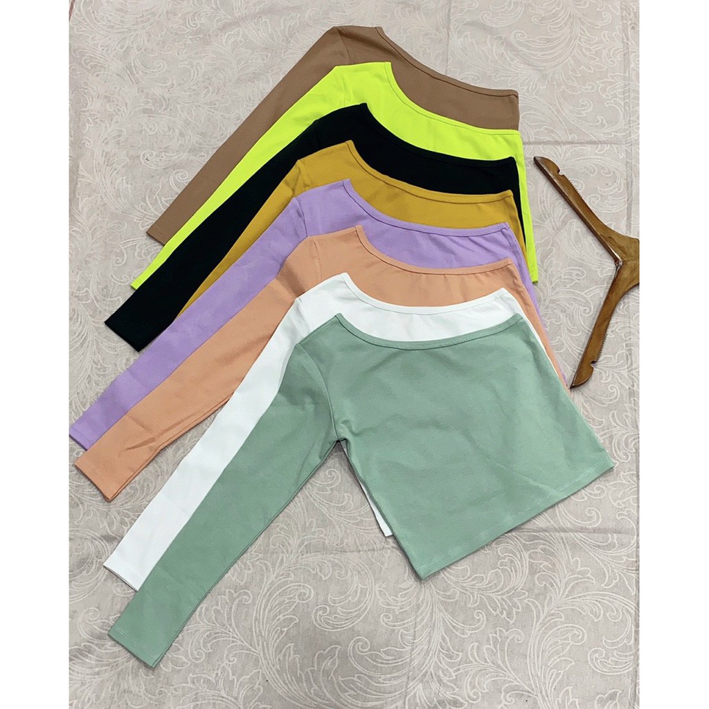 Áo kiểu lệch vai một tay khoe bờ vai xinh xinh , chất thun bozip mềm mịn thoải mái