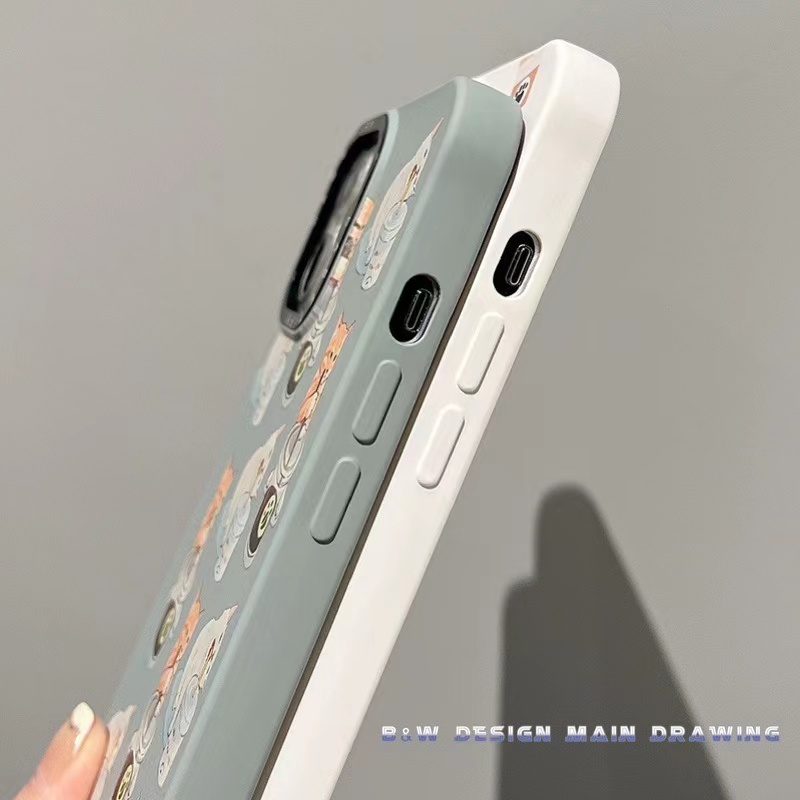 Ốp Điện Thoại Silicon Mềm Chống Sốc In Hình Chó / Mèo Dễ Thương Cho iPhone 14 13 12 11 Pro MAX IX XS MAX XR 7 8 Plus