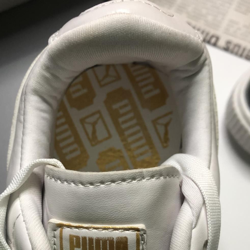 [FREESHIP + TẶNG TẤT] Giày Thể Thao Sneaker Puma Trắng Mũi Bạc Bóng Cao Cấp, Đế Đúc Đơn Giản Đi Học Đi Chơi | BigBuy360 - bigbuy360.vn