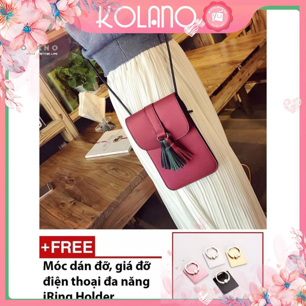 Túi đựng tiền,điện thoại bằng da cao cấp dành cho nữ và các bạn gái + Tặng kèm 1 giá đỡ bảo vệ điện thoại đa năng