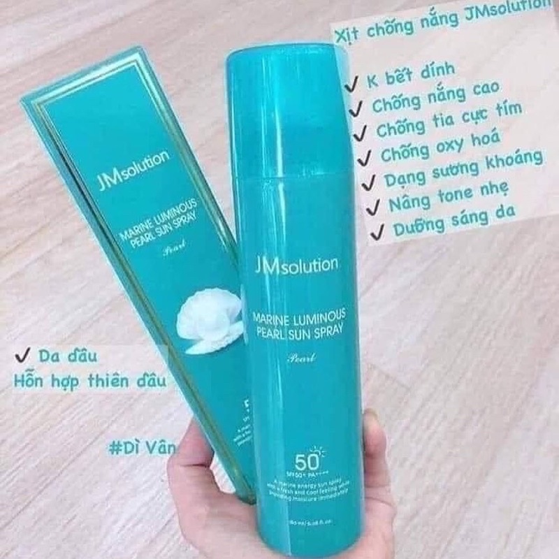 [Siêu hot] Xịt chống nắng toàn thân JM Solution Sun Spray 180ml