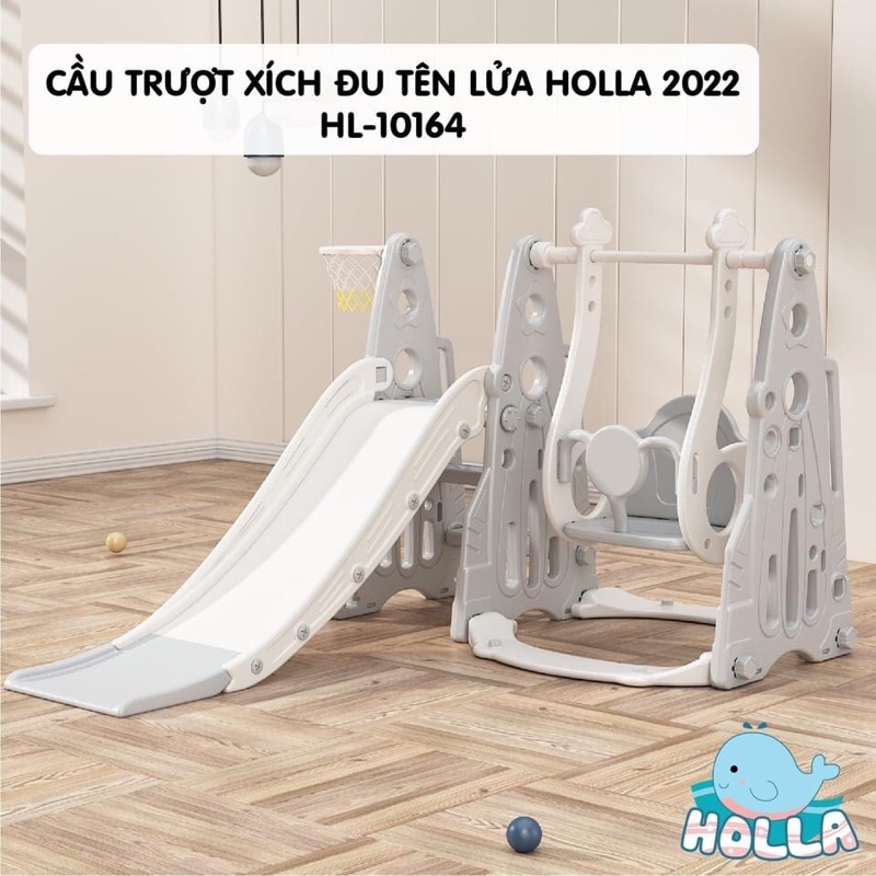 Cầu trượt xích đu tên lửa/voi Holla