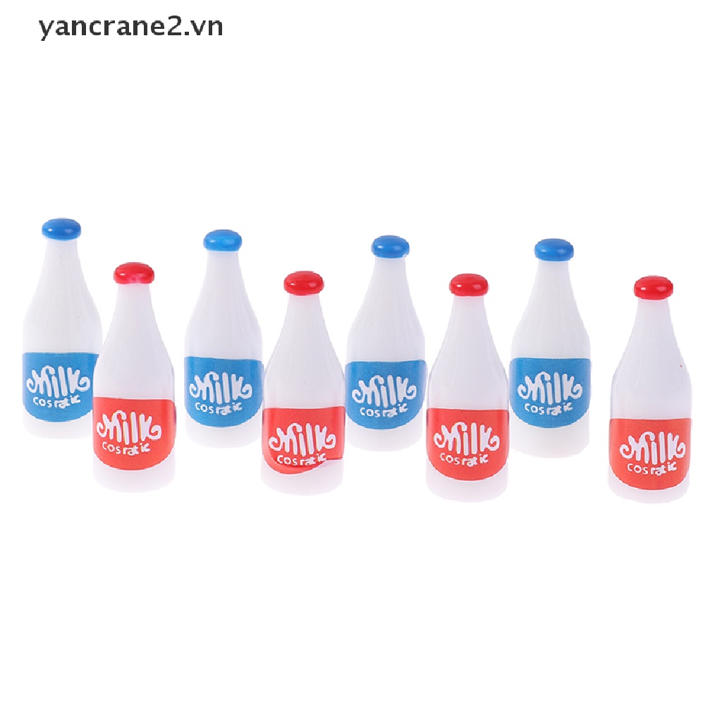 Bộ 4 Mô Hình Bình Sữa Thu Nhỏ Tỉ Lệ 1 / 12 Trang Trí Nhà Búp Bê