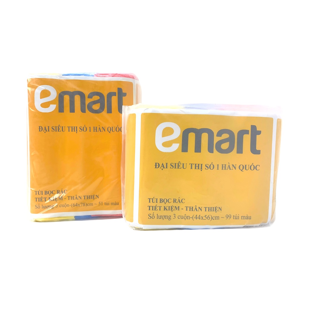 Lô 3 Túi Rác Màu Nhiều Size -  Emart VN