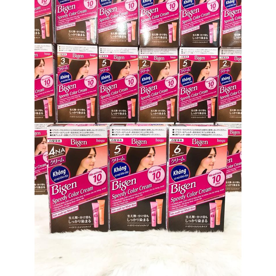 (SX Nhật Bản) Thuốc nhuộm tóc phủ bạc 100% Bigen Nhật Bản 80g đủ màu nhập khẩu | BigBuy360 - bigbuy360.vn