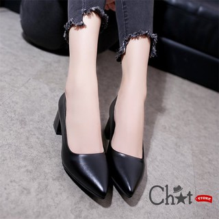 Giày cao gót nữ cổ điển gót 5cm