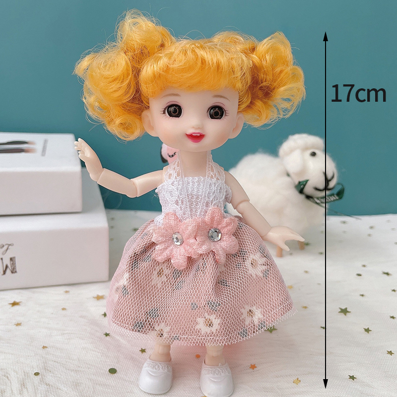 Búp bê barbie 17cm thiết kế siêu đáng yêu