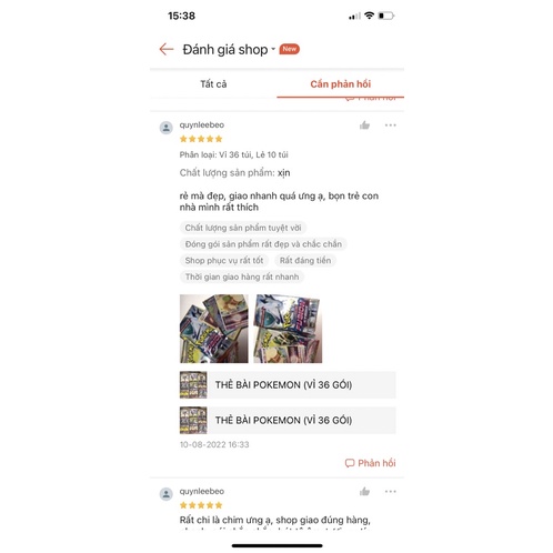 THẺ BÀI POKEMON (VỈ 36 GÓI)