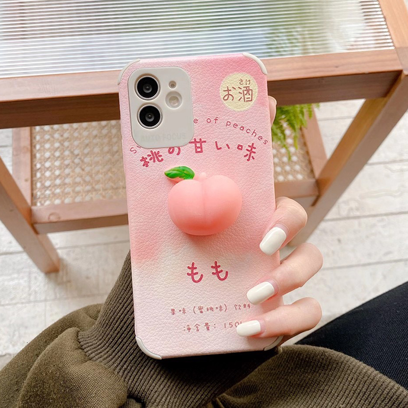 Ốp điện thoại họa tiết quả đào xinh xắn cho Iphone 12 Pro Max Mini Se2020 11pro Max Ix Xr Xs Max 7 8 Plus | BigBuy360 - bigbuy360.vn