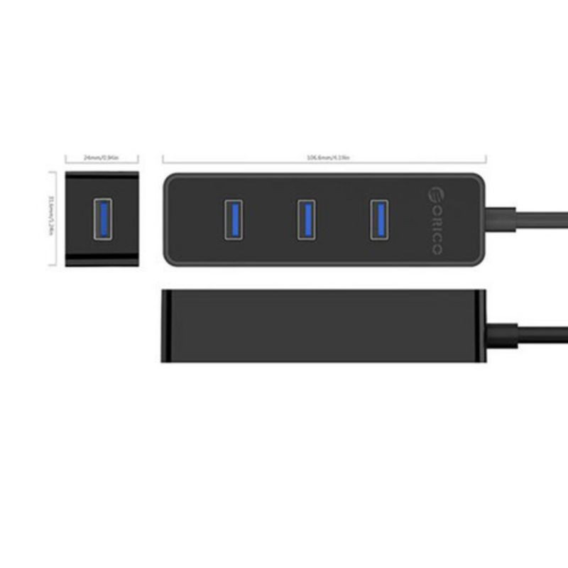 Bộ chia USB Hub 4 Cổng 3.0 Orico W5PH4-U3 - Hàng Chính Hãng