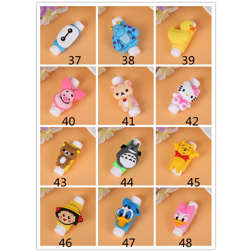 Phụ Kiện Bảo Vệ Dây Cáp Hình Hoạt Hình Dễ Thương