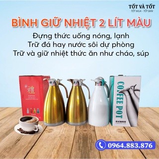 Bình giữ nhiệt 2 lít màu 2 lớp