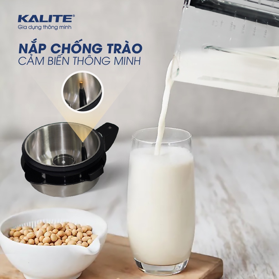 Máy làm sữa hạt đa năng Kalite KL 950, công suất 2700W, 1,75L, nắp cảm biến chống trào