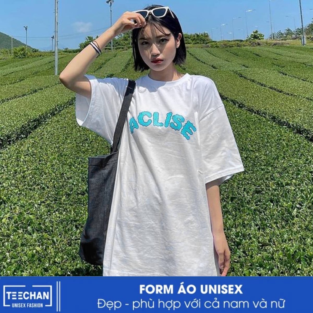 Áo thun Nam Nữ TEECHAN Unisex Form rộng tay lỡ ACLISE mã TN93 phong cách Ullzang Hàn Quốc Basic