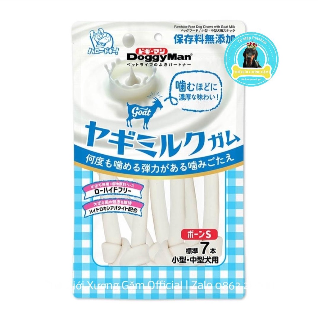DOGGYMAN XƯƠNG NƠ SỮA DÊ GOATMILK CHO CHÓ