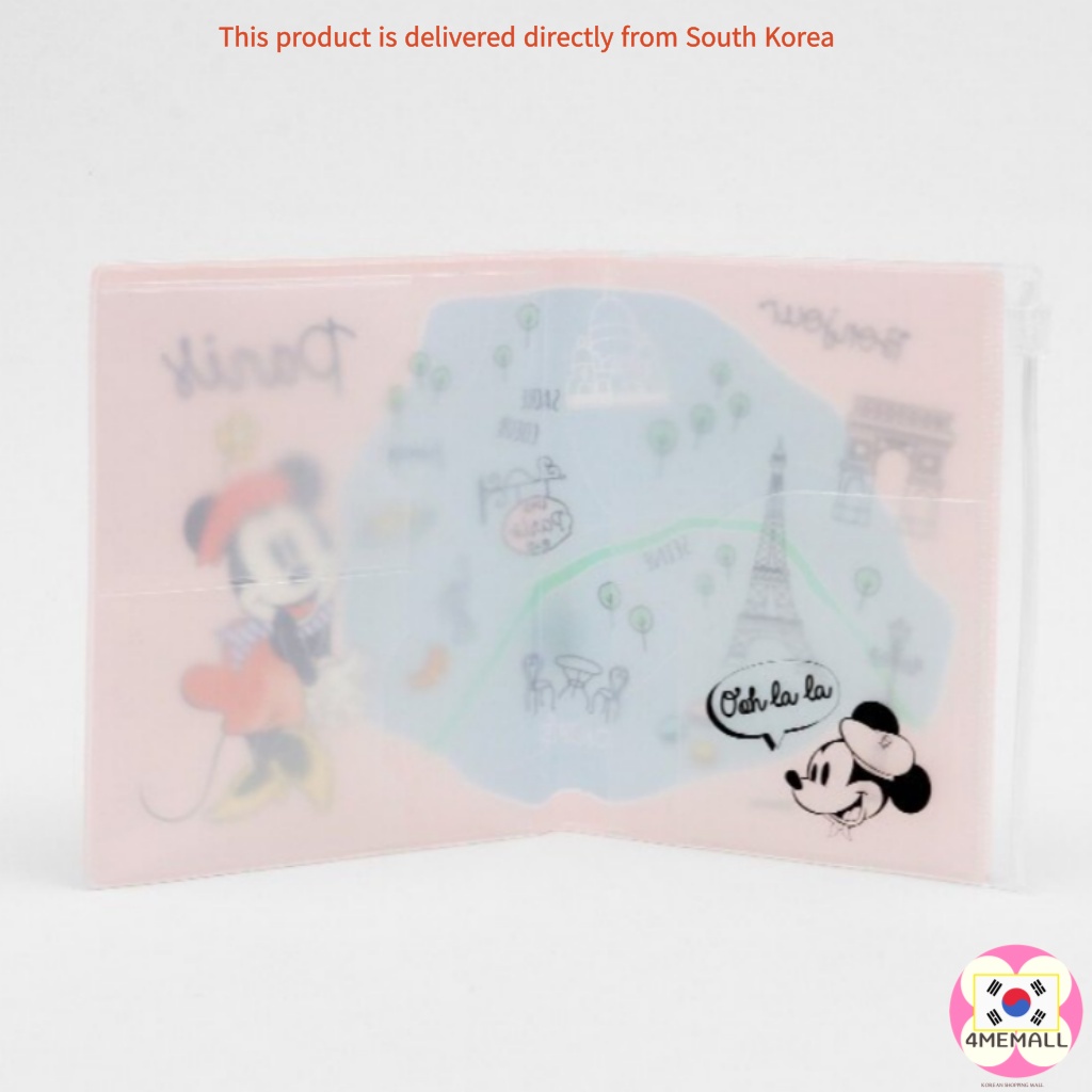 DAISO Vỏ bọc hộ chiếu họa tiết hoạt hình Disney phong cách Hàn Quốc