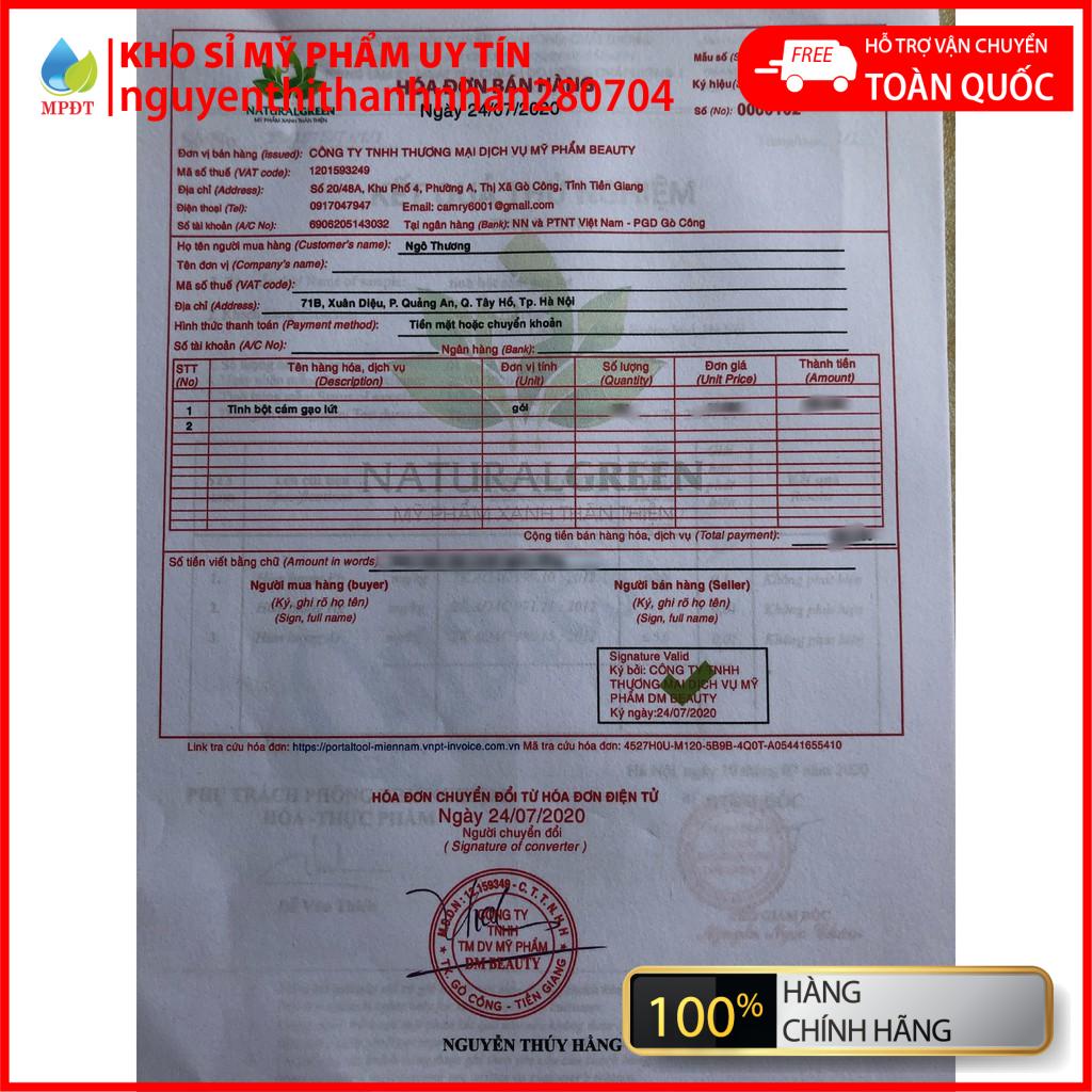 [ Gía _ sỉ 500GR]Tinh bột cám gạo lứt giảm nhờn, ngừa mụn, làm trắng da, se khít lỗ chân lông