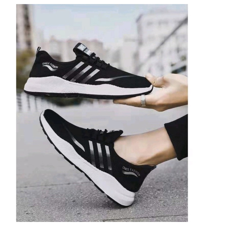 Giày thể thao nam sneakers Onesfashion 3 sọc đế cao su đúc chống trơn thoáng khí ôm chân ( Có 2 màu )