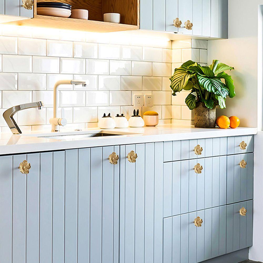 Tay Nắm Cửa Tủ Họa Tiết Hoa Trang Trí Nhà