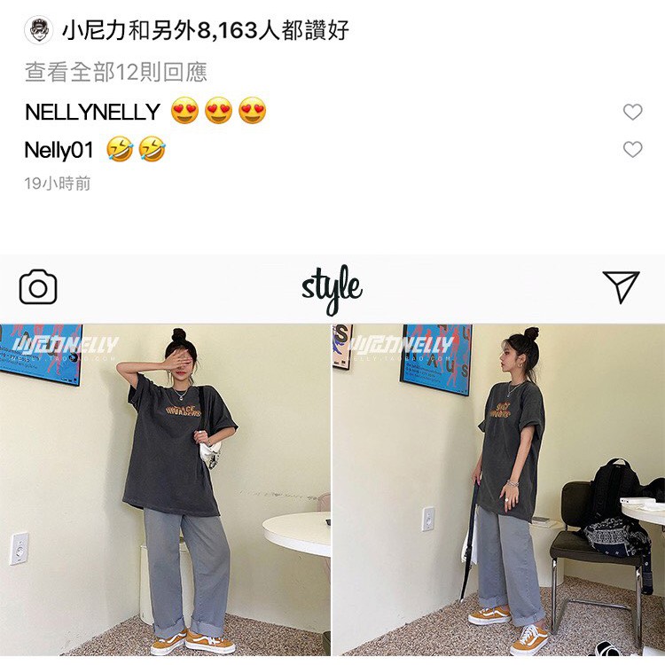 [FREESHIP](CÓ SẴN) HÀNG CHÍNH HÃNG Áo thun NELLYHEYBIG unisex,áo phông dáng rộng chữ vàng SPACE INVADERS BHYHDX8319AZ.