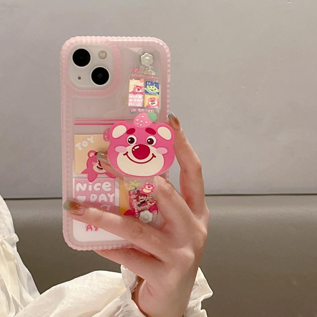 Ốp Điện Thoại Chống Sốc Hình Gấu Cho iPhone 14Promax / 14Pro / 14 / 13Promax / 13Pro / 13 / 12 / 11