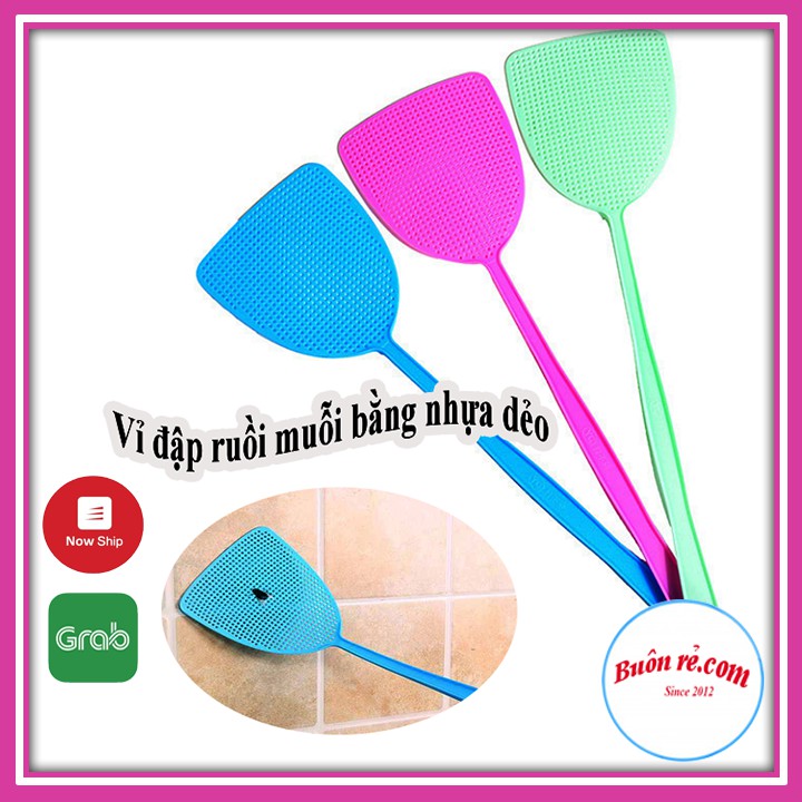 Vỉ đập ruồi nhặng tiện ích cán dài dạng dẹt 01207 - Buonrecom
