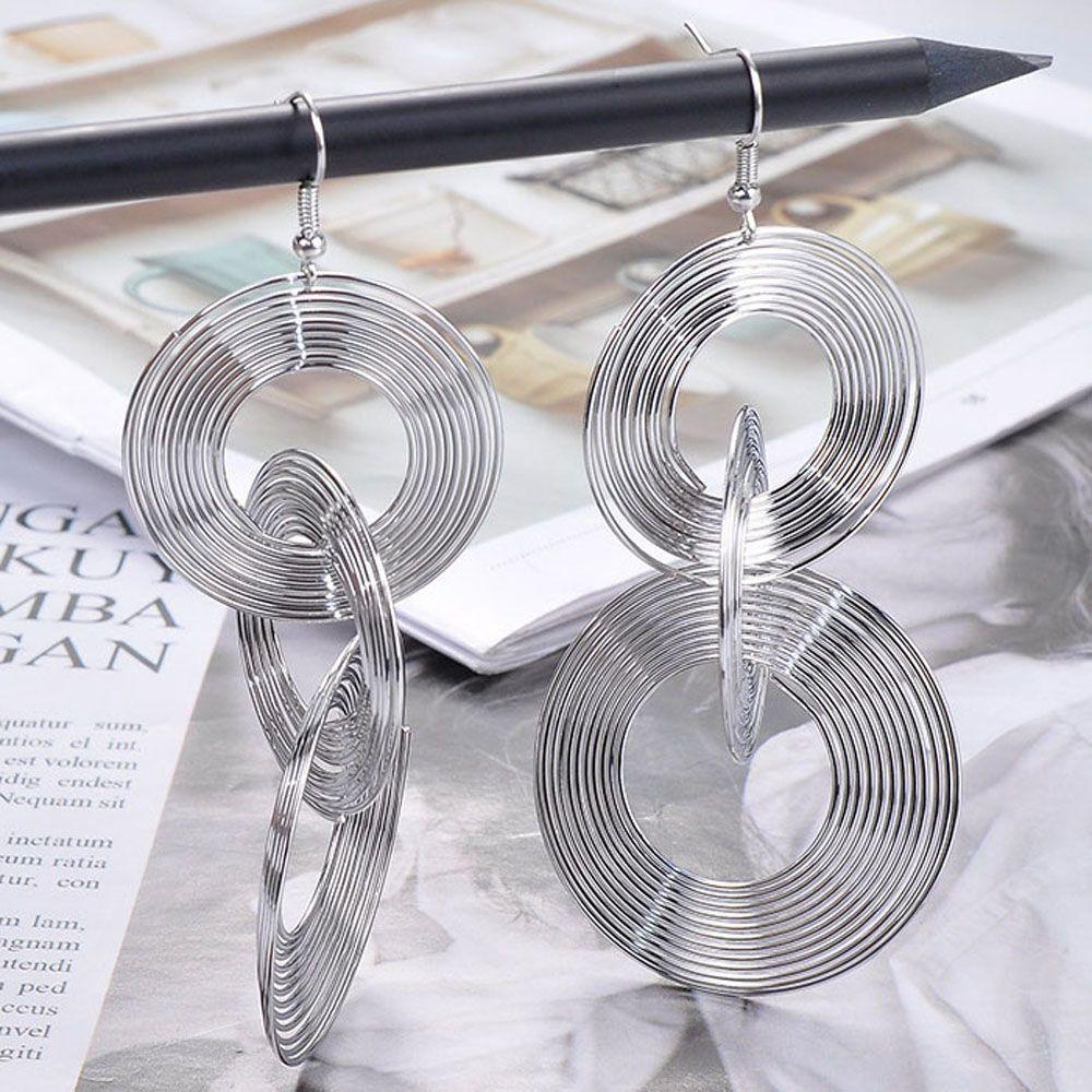 Hoa Tai Dáng Dài Phối Tua Rua Phong Cách Bohemian Thời Trang Cho Nữ