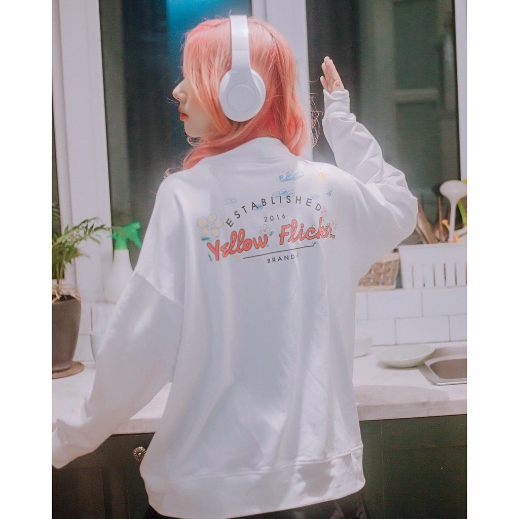 [Video+Ảnh Thật] Áo Khoác Cardigan Nữ Form Rộng Unisex Yellow Flick Ulzzang AK66 Thùy Dương Fashion