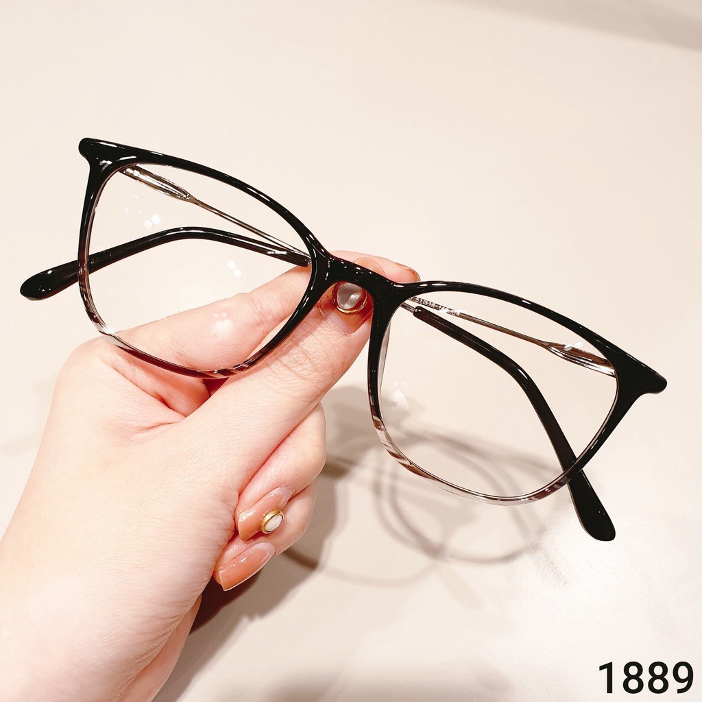 Mắt Kính Gọng Cận Cao Cấp Form Vuông Lyly 661 Phong Cách Ulzzang Siêu Xinh - Hazo