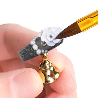 Cọ đắp bột, làm hoa bột với liquid trang trí móng tay cầm màu trắng n.p nails