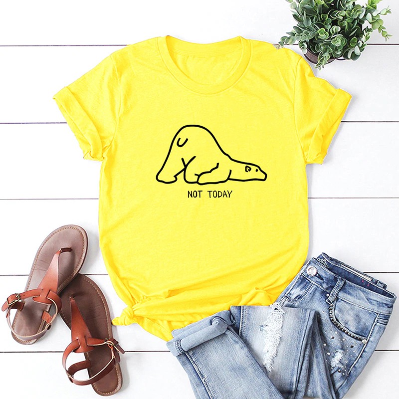 Áo thun phông nam nữ form rộng Familylove - Mẫu áo Unisex Không phải Hôm nay - Not Today chất Cotton 100% cao cấp