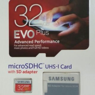 Thẻ nhớ Samsung 32Gb Evo plus
