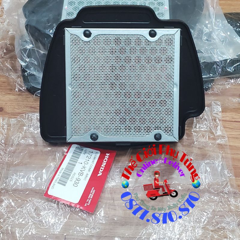 Lọc gió AB đời đầu, Click VN zin Honda Thái Lan nhập khẩu - 17210-KVB-930